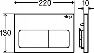 Инсталляция с клавишей смыва Viega Prevista Dry 792824 с унитазом Villeroy & Boch O'Novo 5660HR01 с сиденьем микролифт