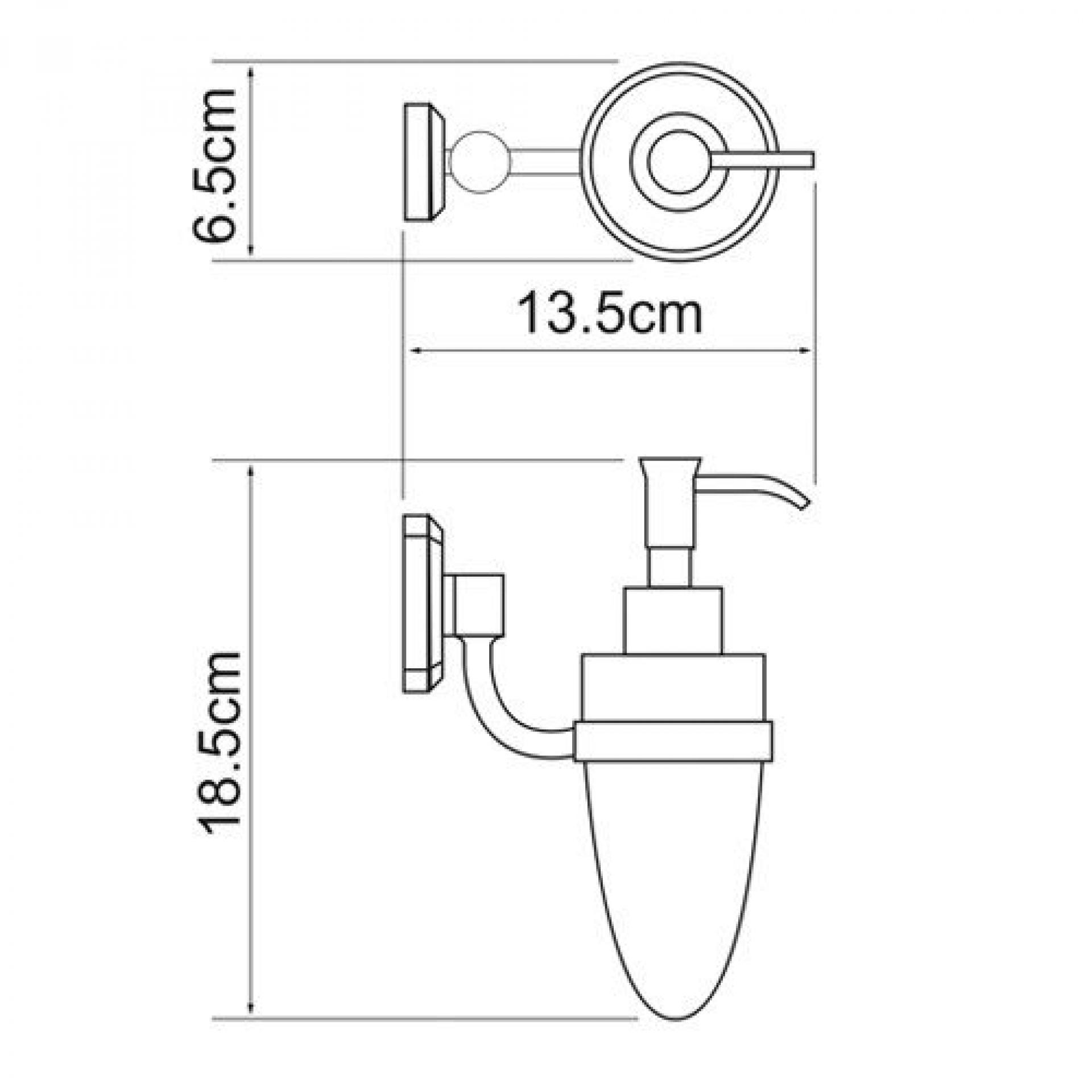 Дозатор жидкого мыла Wasserkraft Oder 3099