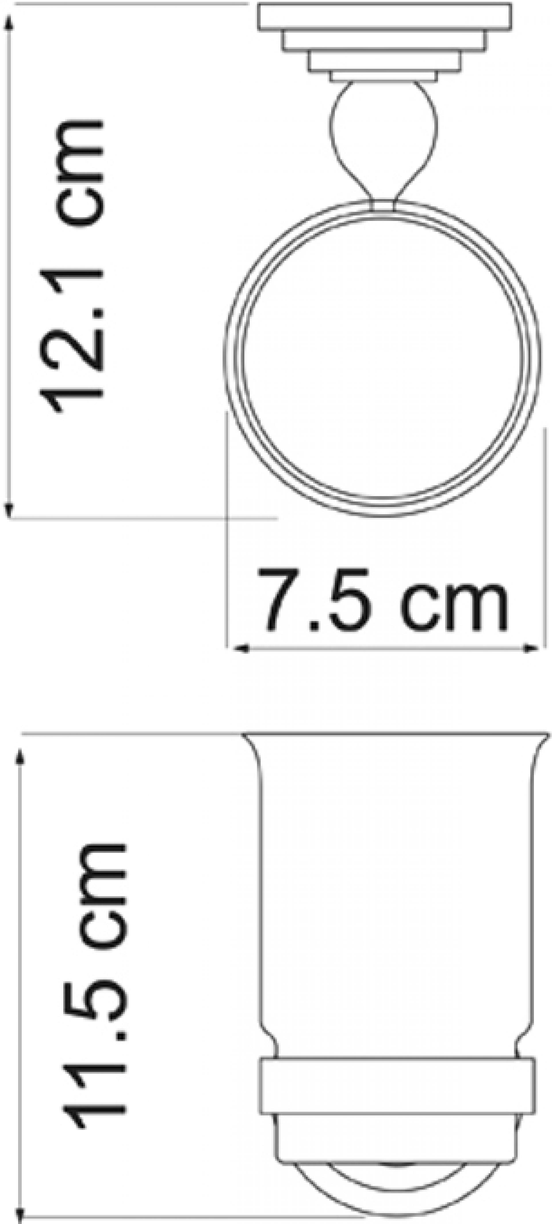 Подстаканник одинарный Wasserkraft Ammer 7028