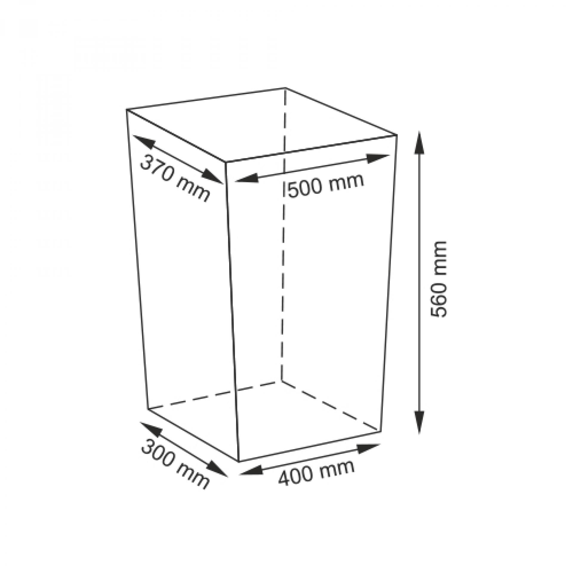 Корзина с крышкой Wasserkraft Lippe WB-450-L