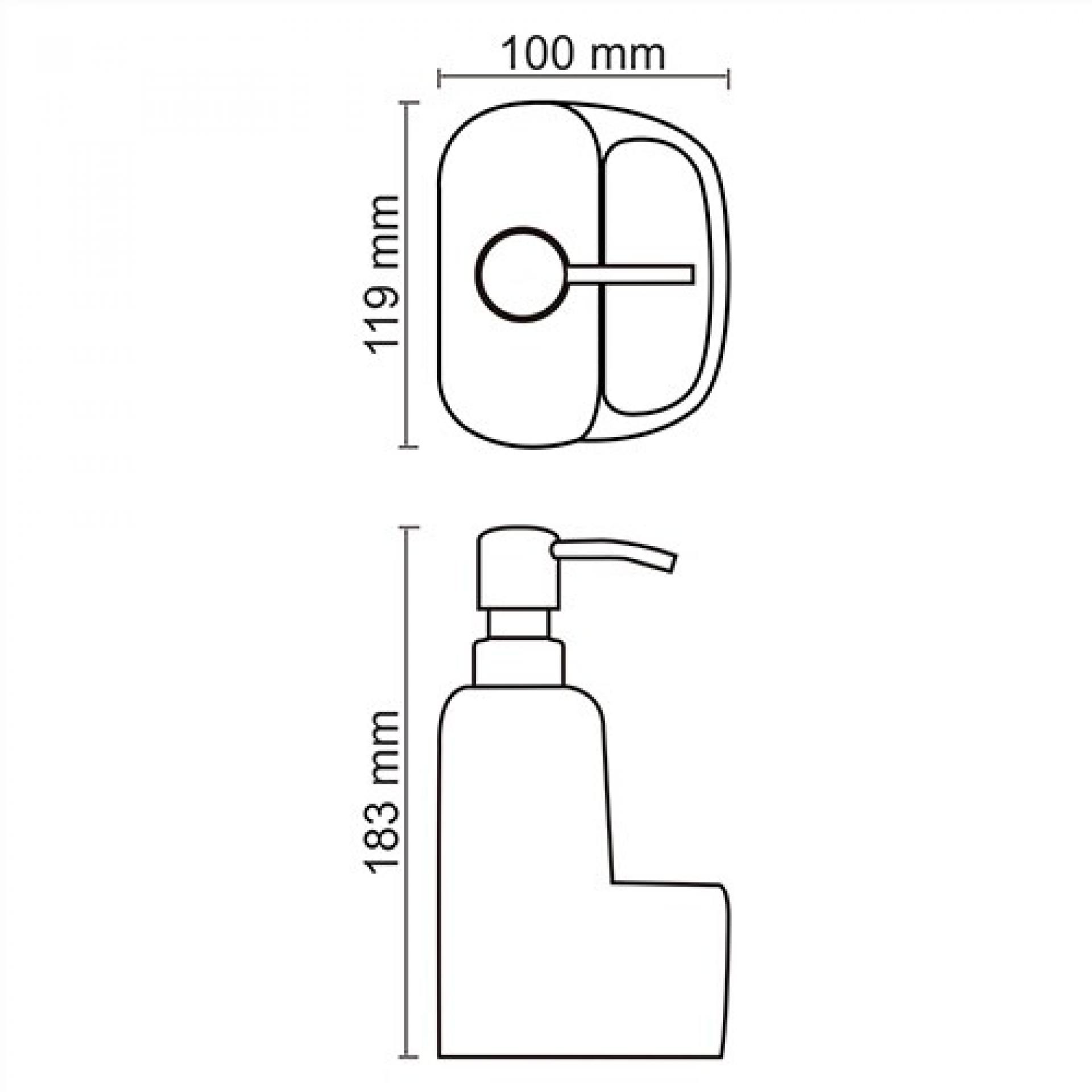 Дозатор для жидкого мыла WasserKRAFT K-8499, бежевый/хром