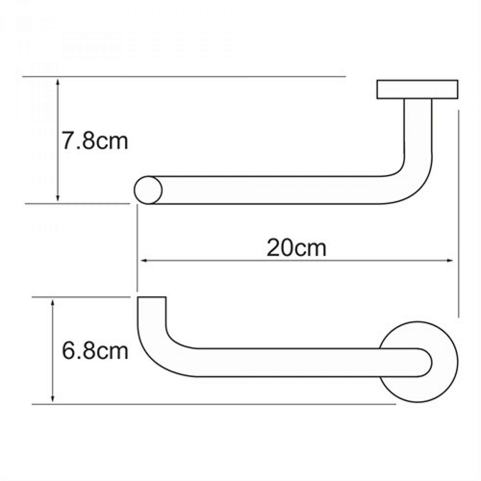 Держатель туалетной бумаги WasserKRAFT Rhein K-6296O, хром