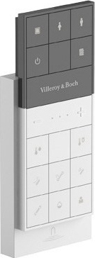 Крышка-сиденье Villeroy & Boch Viclean V02E L401 с микролифтом петли хром функция биде