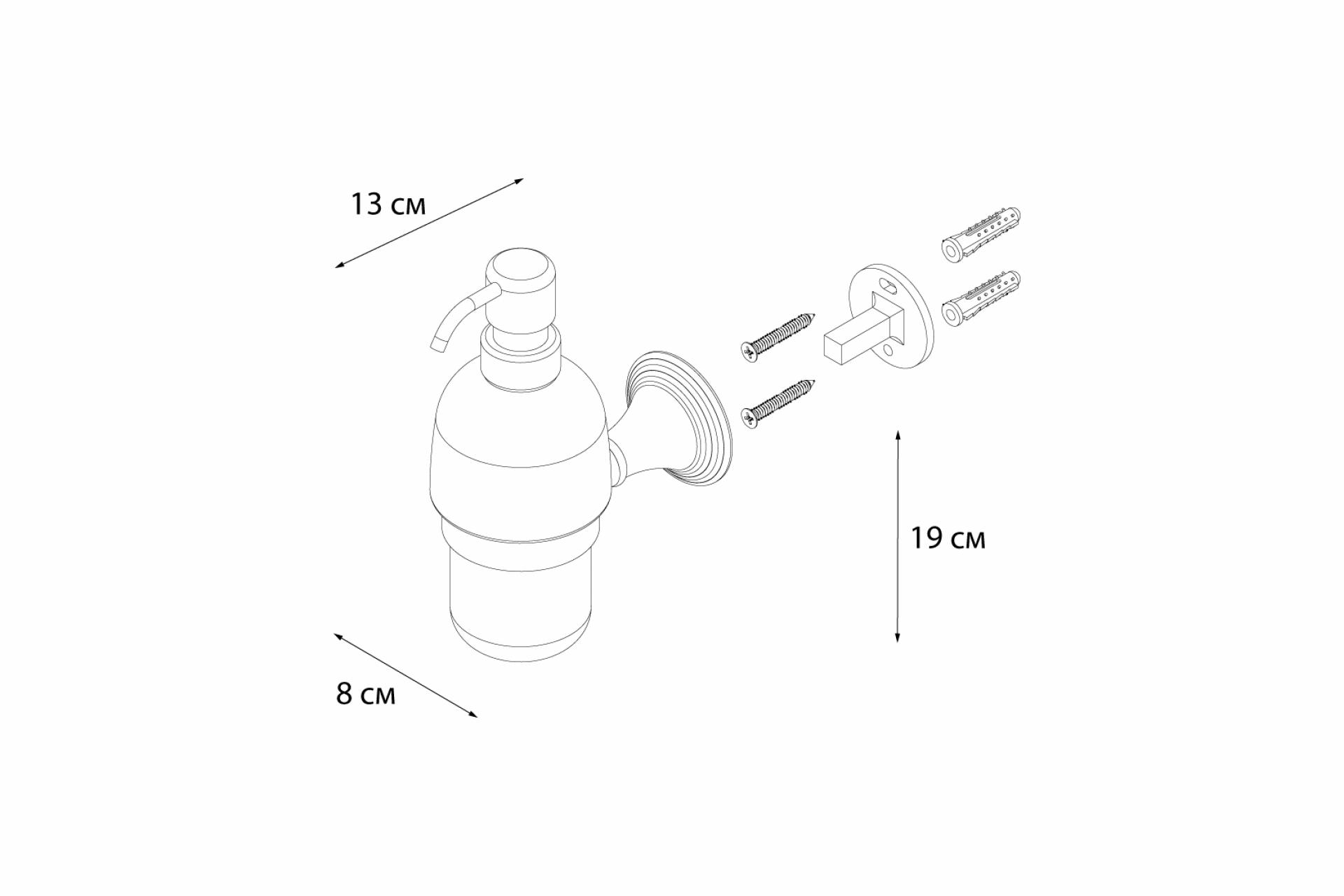 Дозатор жидкого мыла FIXSEN Luksor FX-71612B