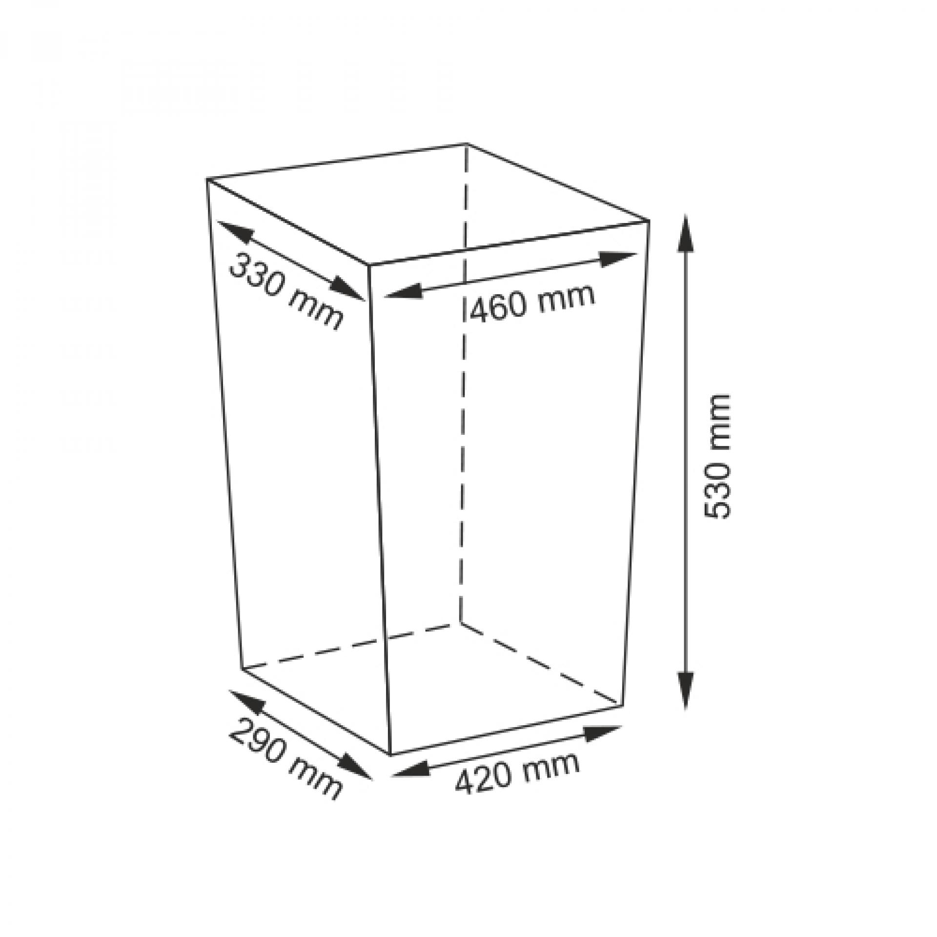 Корзина с крышкой Wasserkraft Ammer WB-370-L