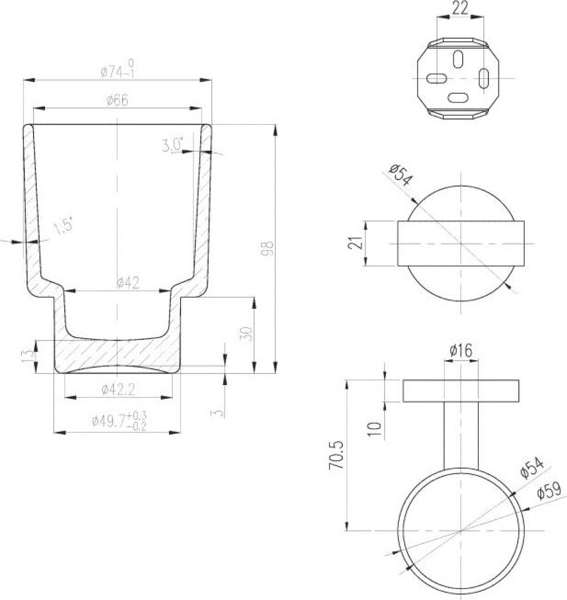 Стакан Villeroy & Boch Elements Tender TVA15101800061 хром