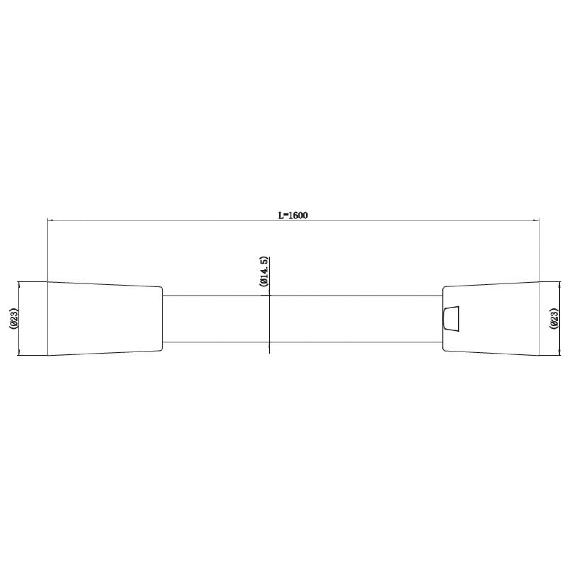 Шланг для душа 160 см Villeroy & Boch Universal TVC000011000K5, черный матовый