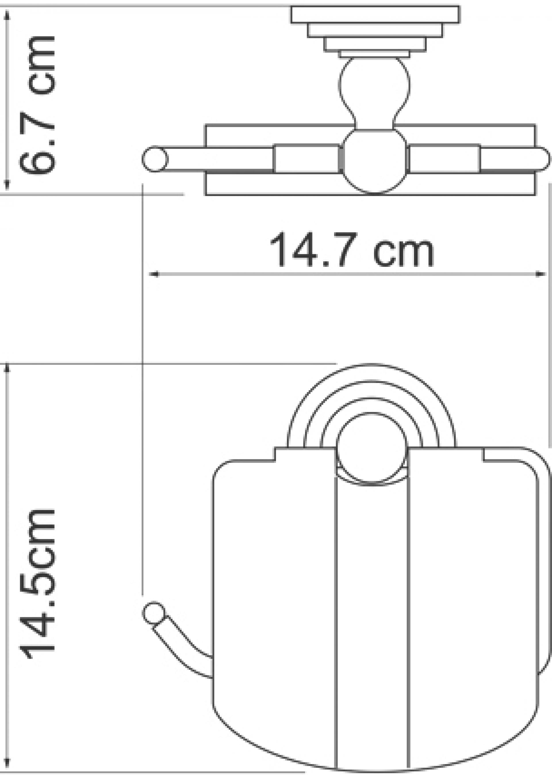 Держатель туалетной бумаги Wasserkraft Ammer 7025