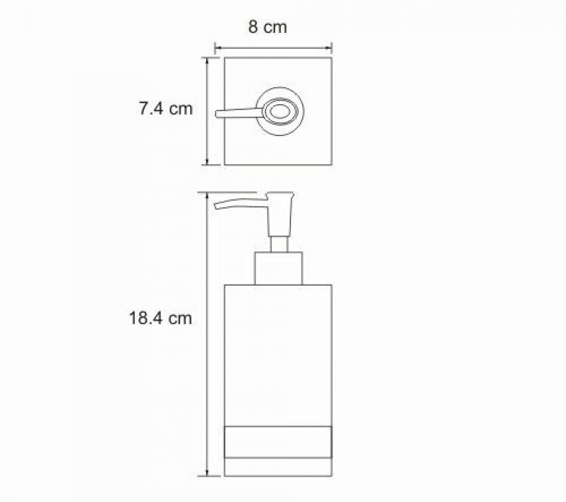 Дозатор для жидкого мыла WasserKRAFT Inn K-4399, хром/бежевый