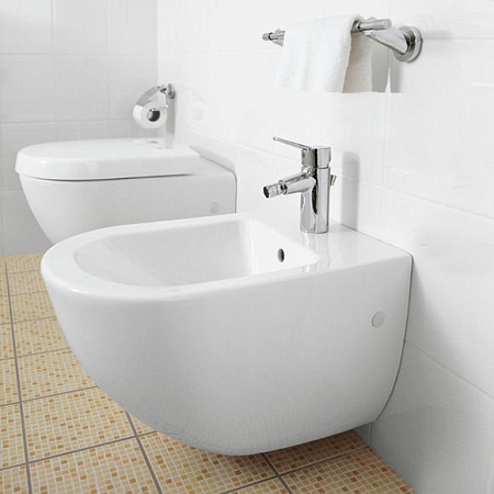 Биде подвесное Villeroy & Boch Subway 7400 00R1 alpin Сeramicplus