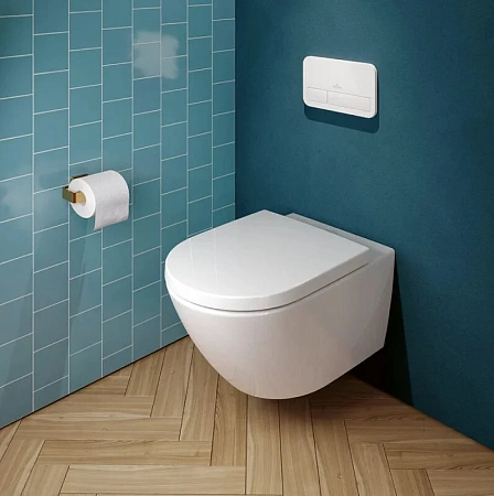 Подвесной унитаз Villeroy&Boch Subway 3.0 4670T001, технология TwistFlush, альпийский белый