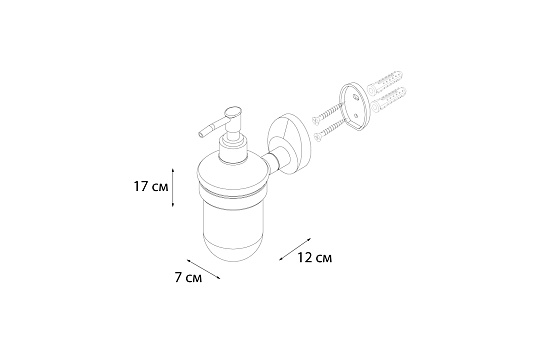 Дозатор жидкого мыла FIXSEN Europa FX-21812