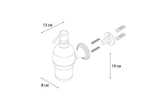 Дозатор жидкого мыла FIXSEN Luksor FX-71612B