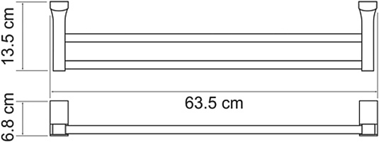 Держатель полотенец Wasserkraft Leine 5040WHITE